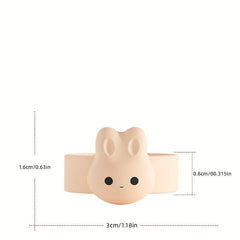 2pcs Magnetic Milk Powder Spoon Holder Cartoon Rabbit Spoon Fixer