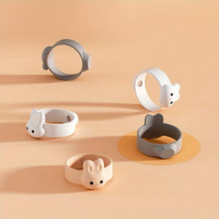 2pcs Magnetic Milk Powder Spoon Holder Cartoon Rabbit Spoon Fixer