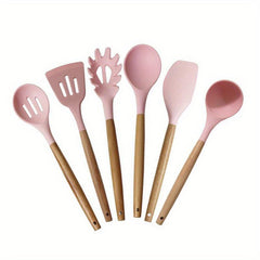 6pcs Non Stick Silicone Kitchen Utensil Set