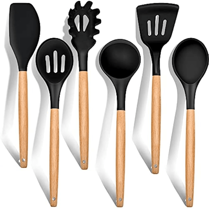 6pcs Non Stick Silicone Kitchen Utensil Set