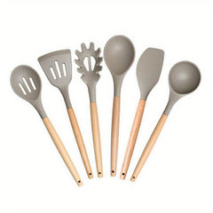 6pcs Non Stick Silicone Kitchen Utensil Set