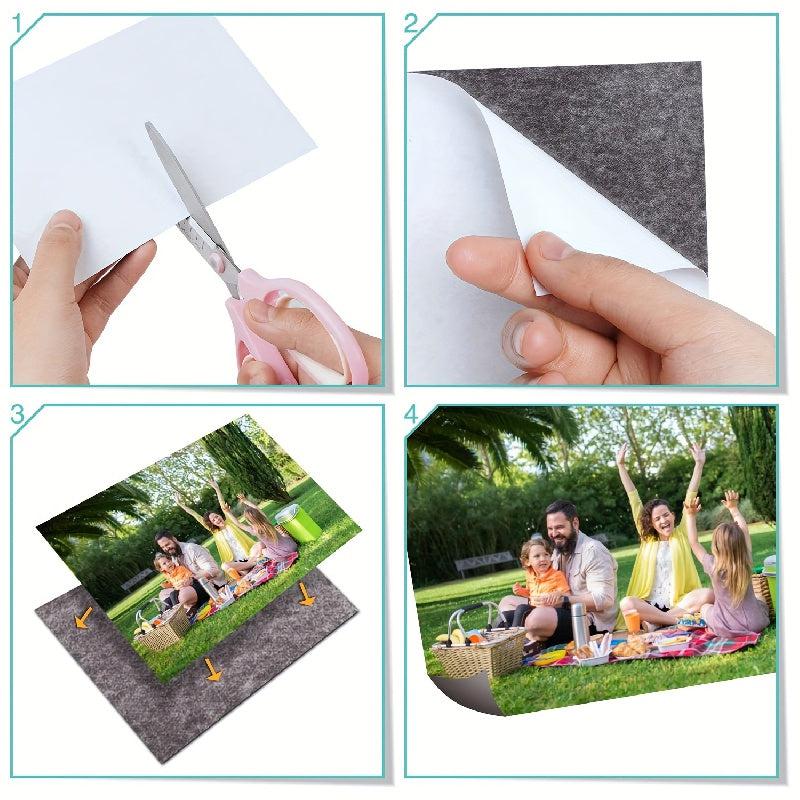 10pcs Magnetic Adhesive Sheets Flexible Magnet Sheets With Adhesive