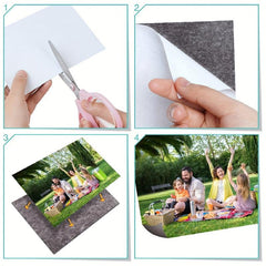 10pcs Magnetic Adhesive Sheets Flexible Magnet Sheets With Adhesive