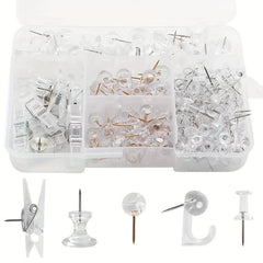 1pc 200pcs Office Cork Accessories Giant I-shaped Nail Clips Picture Nails