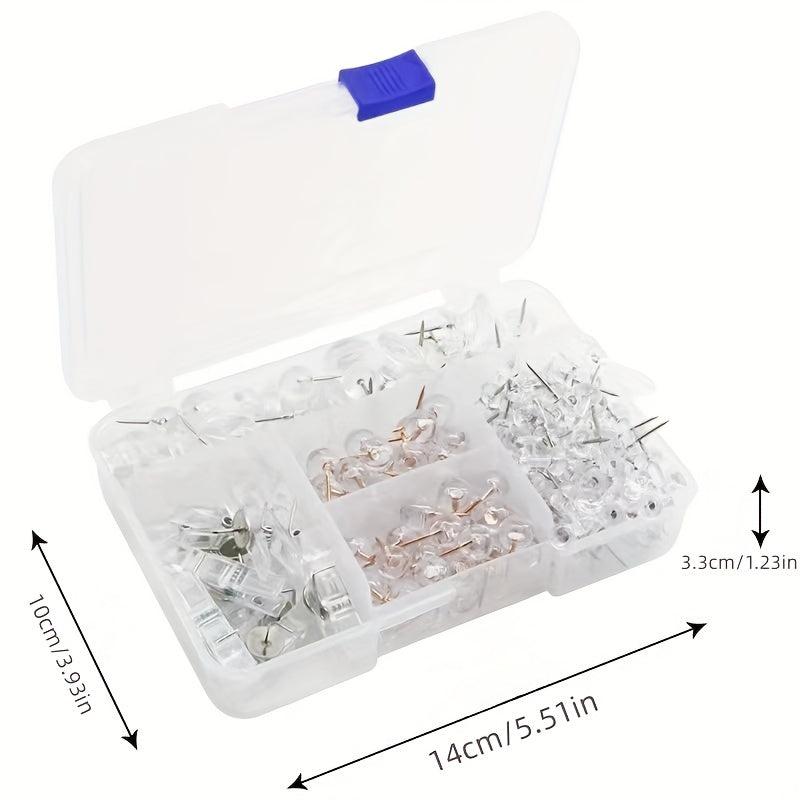 1pc 200pcs Office Cork Accessories Giant I-shaped Nail Clips Picture Nails