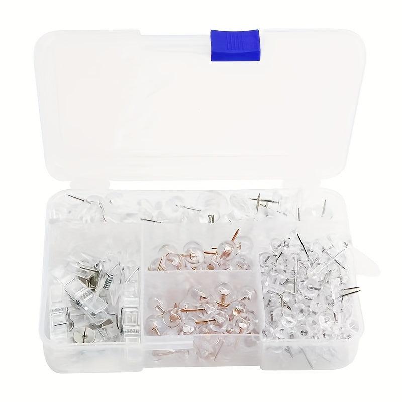 1pc 200pcs Office Cork Accessories Giant I-shaped Nail Clips Picture Nails