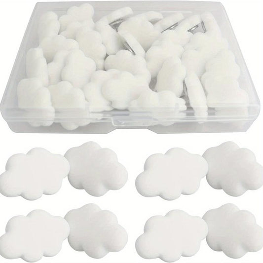 30pcs Cloud Push Pins for Hanging Posters Memo DIY Craft Office School Supplies