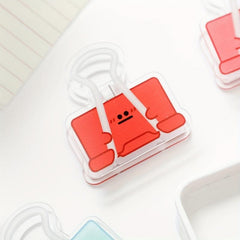 3pcs Small Cheese Sticky Note Clips - Student File Clips