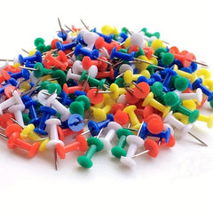 100pcs Colorful Push Pins Boxed, Creative Picture Message Felt Pins