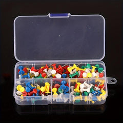 100pcs Colorful Push Pins Boxed, Creative Picture Message Felt Pins