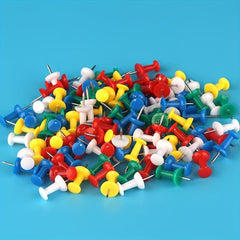 100pcs Colorful Push Pins Boxed, Creative Picture Message Felt Pins