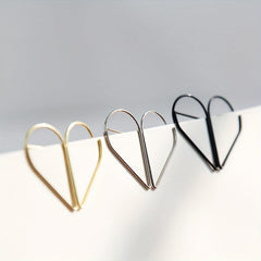 100pcs 500pcs Creative Metal Paper Clips Drop Shape Assorted Colors
