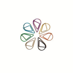 100pcs 500pcs Creative Metal Paper Clips Drop Shape Assorted Colors