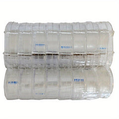 16sets Transparent Adhesive Tape Dispenser Set for Office and School