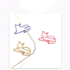 30pcs Mix Colors Metal Paper Clips Bookmarks For Office Notebook
