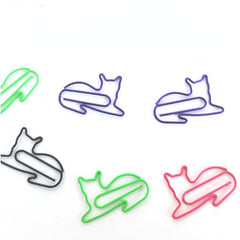 30pcs Mix Colors Metal Paper Clips Bookmarks For Office Notebook