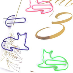 30pcs Mix Colors Metal Paper Clips Bookmarks For Office Notebook