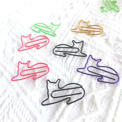 30pcs Mix Colors Metal Paper Clips Bookmarks For Office Notebook