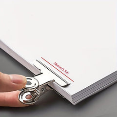 5pcs Stainless Steel Bill Clip Extra Large Small Small Clip Set
