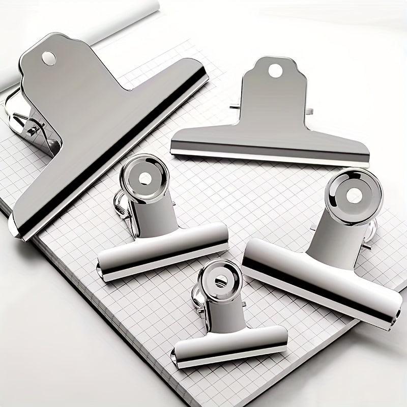 5pcs Stainless Steel Bill Clip Extra Large Small Small Clip Set