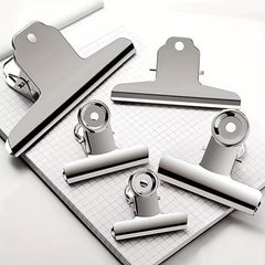 5pcs Stainless Steel Bill Clip Extra Large Small Small Clip Set