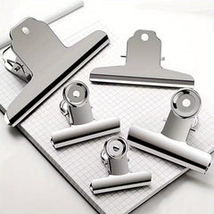 5pcs Stainless Steel Bill Clip Extra Large Small Small Clip Set