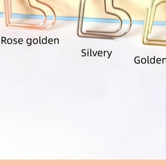30pcs Metal Paper Clips Bookmarks Office School Stationery Random Colors