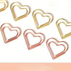30pcs Metal Paper Clips Bookmarks Office School Stationery Random Colors