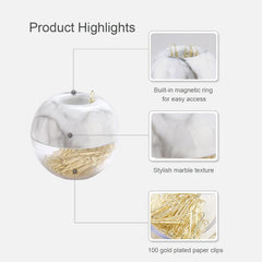 100pcs Magnetic Paper Clips With Storage Box