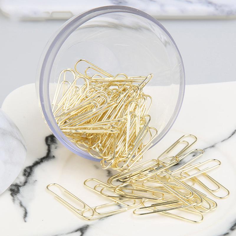 100pcs Magnetic Paper Clips With Storage Box