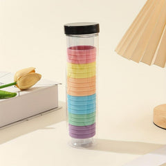 40 Pcs Women Candy Soft Elastic Hair Ties Solid Scrunchies Rubber Bands