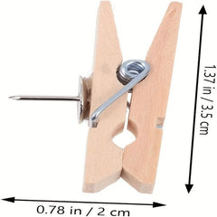 100pcs Thumbtack Clip Mini Cork Board Cork Bulletin Board Mini Clothespins