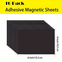 10pcs Magnetic Adhesive Sheets 10 x 15 - Flexible Magnet Sheets
