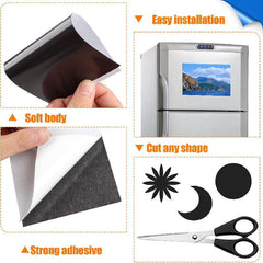10pcs Magnetic Adhesive Sheets 10 x 15 - Flexible Magnet Sheets