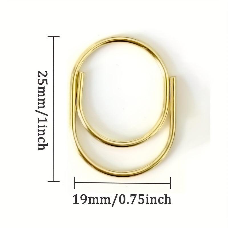 15pcs 25mm Mini Fat Gold Silver Rose Gold Binder Clip Bookmark Paper Clips