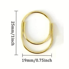 15pcs 25mm Mini Fat Gold Silver Rose Gold Binder Clip Bookmark Paper Clips