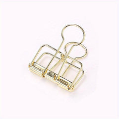 Hollow Metal Binder Clip Bill Clip Office Learning Stationery