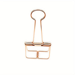 Hollow Metal Binder Clip Bill Clip Office Learning Stationery