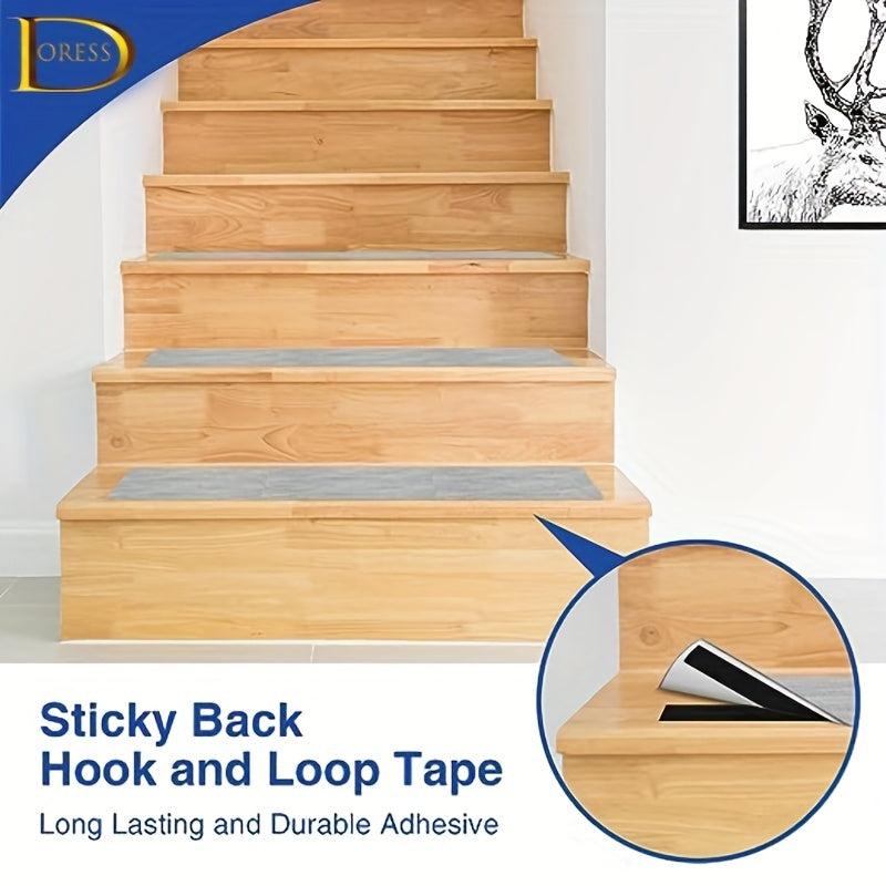 DORESS 3 81 cm x 3 96 Meter Hook and Loop Tape Sticky Back Fastener Roll
