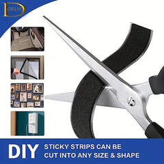DORESS 3 81 cm x 3 96 Meter Hook and Loop Tape Sticky Back Fastener Roll