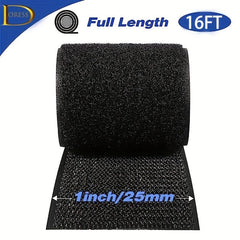 DORESS 3 81 cm x 3 96 Meter Hook and Loop Tape Sticky Back Fastener Roll