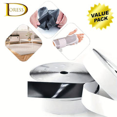 DORESS 3 81 cm x 3 96 Meter Hook and Loop Tape Sticky Back Fastener Roll