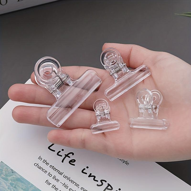10pcs Transparent Long Tail Clip Large Multifunctional Student Stationery Doveta