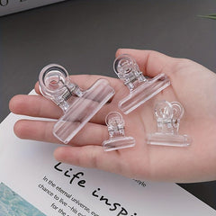 10pcs Transparent Long Tail Clip Large Multifunctional Student Stationery Doveta