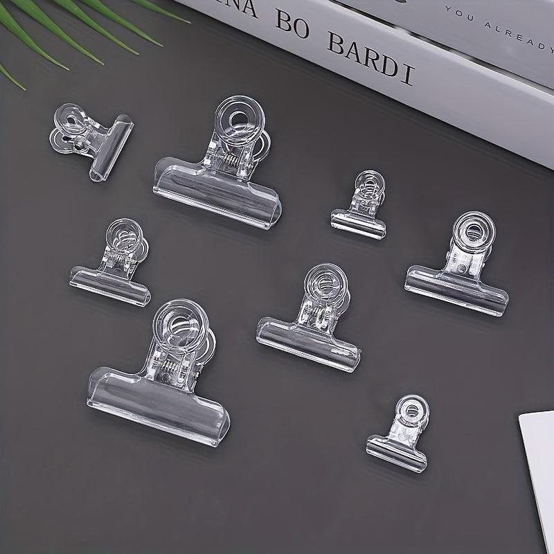 10pcs Transparent Long Tail Clip Large Multifunctional Student Stationery Doveta