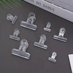 10pcs Transparent Long Tail Clip Large Multifunctional Student Stationery Doveta