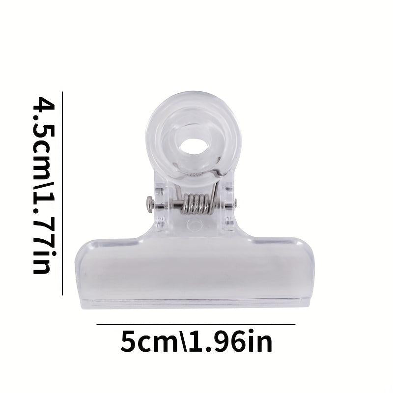 10pcs Transparent Long Tail Clip Large Multifunctional Student Stationery Doveta