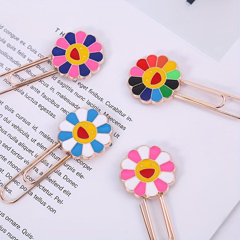 Colorful Sunflower Paper Clip