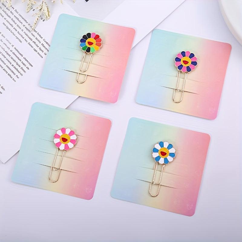 Colorful Sunflower Paper Clip