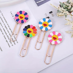 Colorful Sunflower Paper Clip